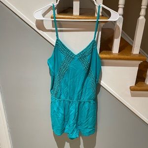 American Eagle Teal Romper